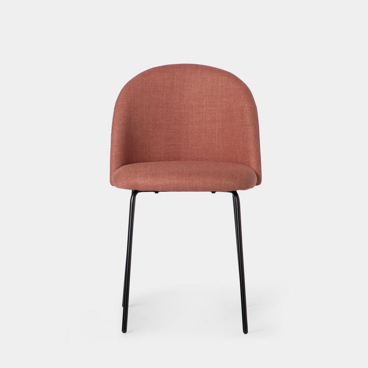 ESSZIMMERSTUHL Olivia Terrakotta / Orange 48 cm x 81 cm - Terracotta, Textil (48/81/53cm) - Klast Home