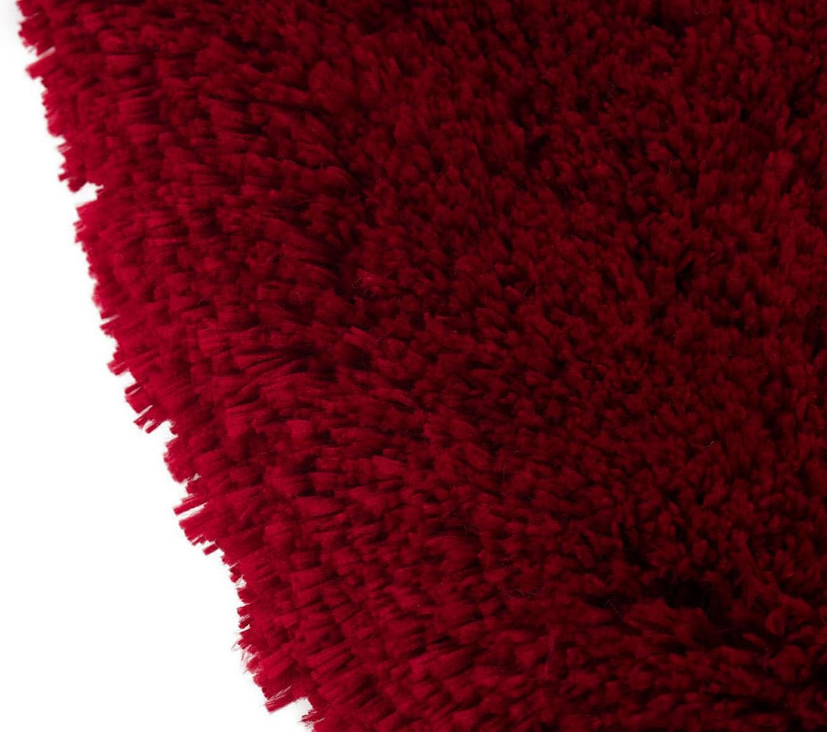 BADTEPPICH Deluxe BORDEAUX 70X120CM - Bordeaux, Textil (120/70cm)