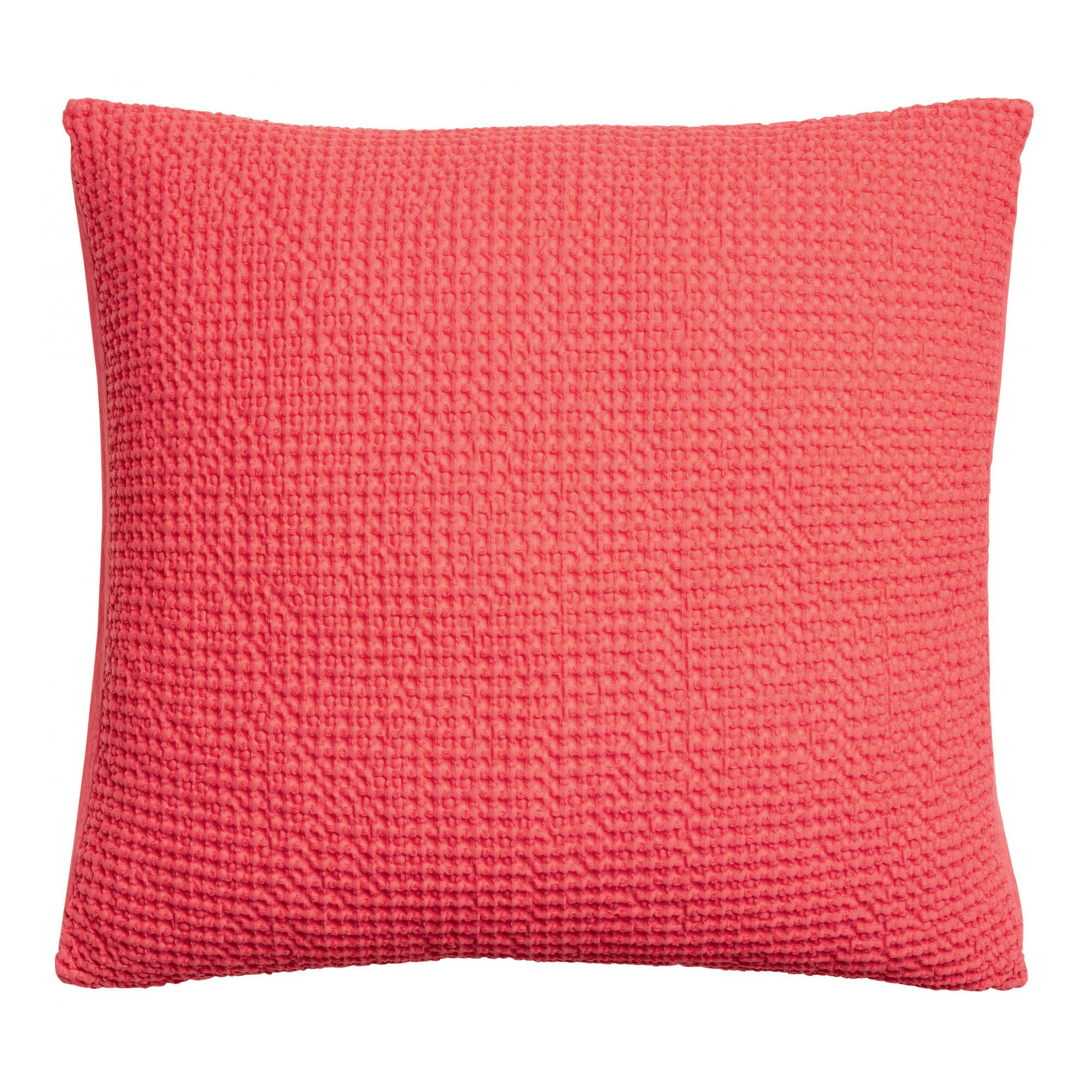 KISSEN Maia malabar 45 x 45 cm - Hellrot, Textil (45/45cm) - Vivaraise