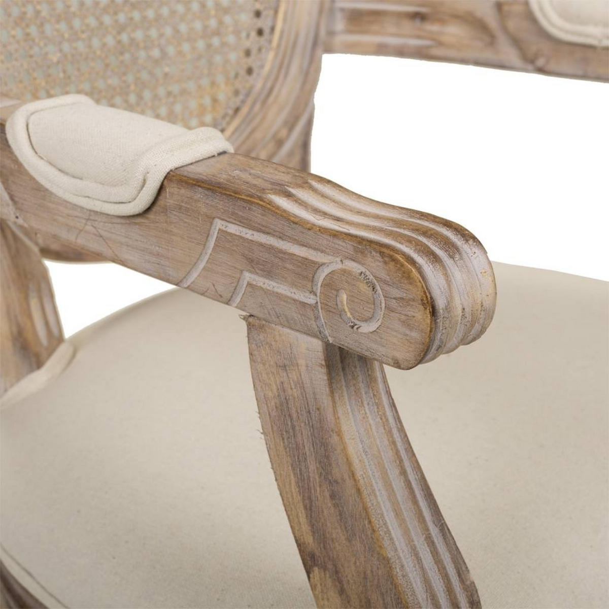 STUHL aus Holz, beige, 55x46x96cm - Grau, Holz (55/96/46cm) - Wanderlust