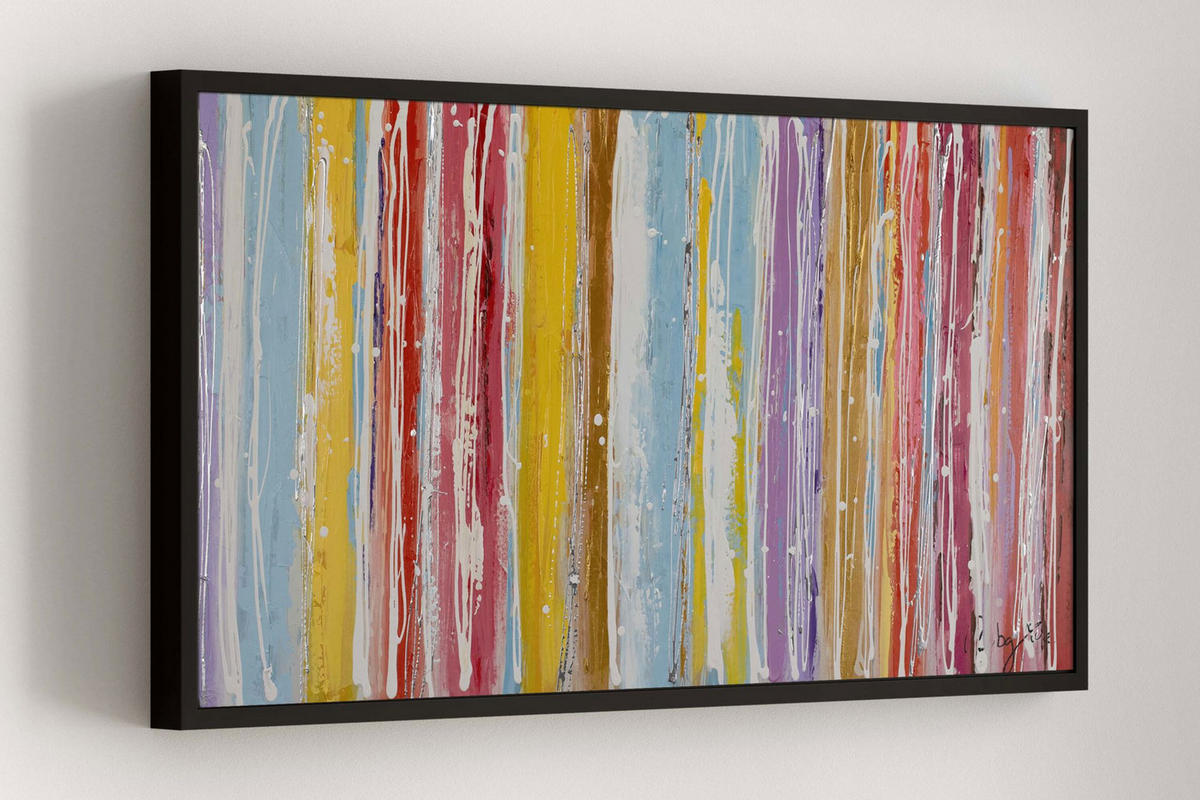 ACRYLBILD HANDGEMALT 120/60 cm - Multicolor, Holz/Textil (120/60cm) - KUNSTLOFT