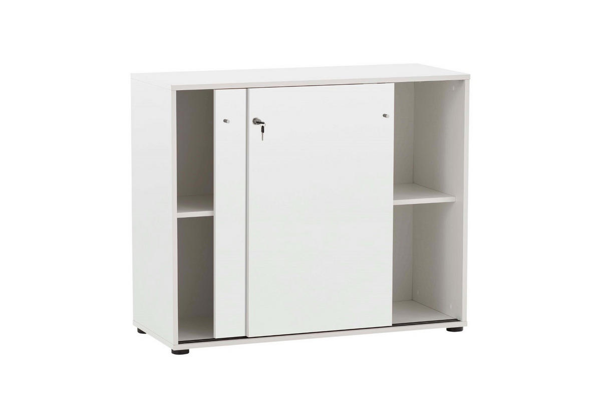 AKTENSCHRANK Pigeon Large 83,6x100x41 cm Weiß - Weiß, Holz (100/83.6/41cm) - PROREGAL
