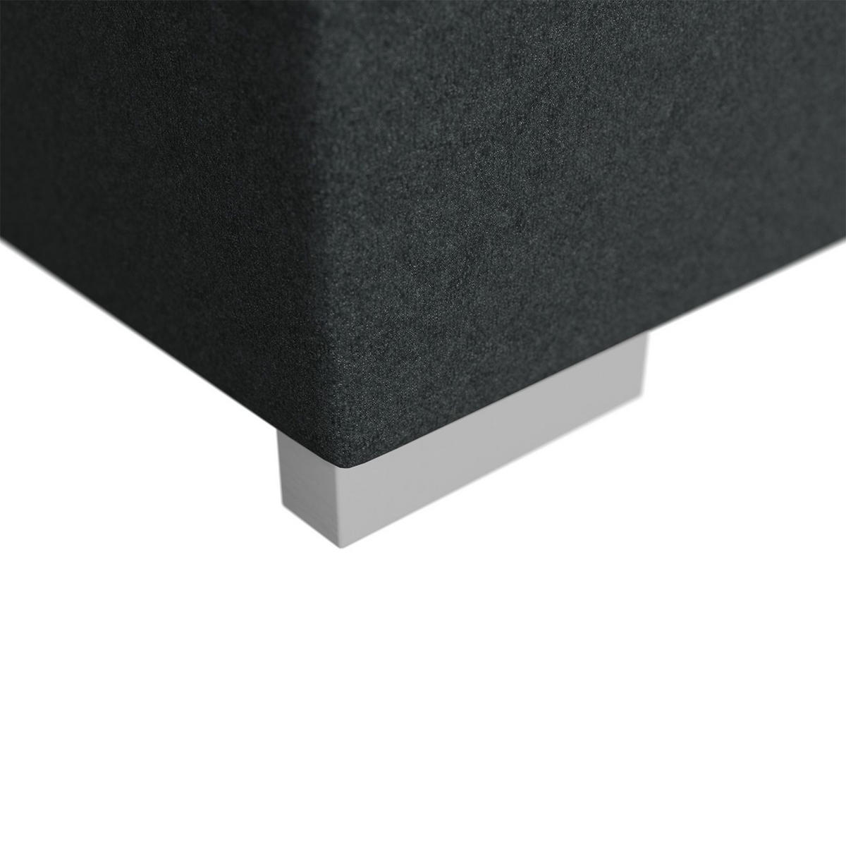 BOXBETT Seattle dunkelgrau 180x200 cm Malmo-Stoff - Dunkelgrau, Textil (180/200cm) - Juskys