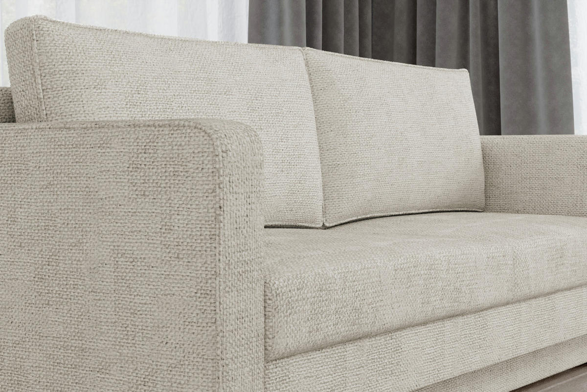 SCHLAFSOFA - Marbella - Creme (IMO 05) - Creme, Holz (230/90/97cm) - Möblo