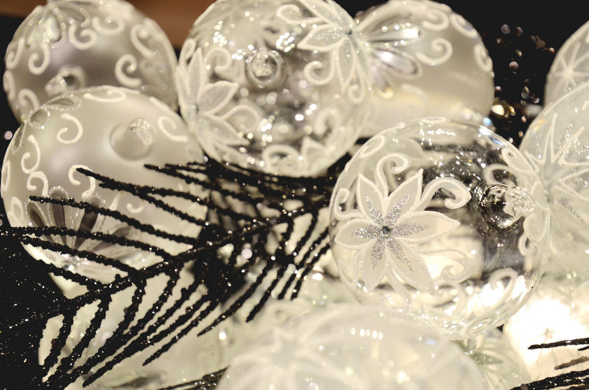 CHRISTBAUMKUGELN Set Winterpracht mit Glasöse Transparent 8cm (Glas / 9 Stk.) - Transparent, Glas (8/8/8cm) - Krebs Glas Lauscha