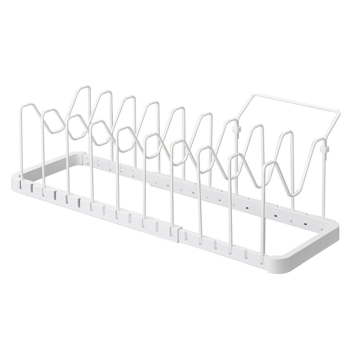 KOCHTOPF- UND DECKELORGANIZER Tower weiß 20/45/17 cm - Weiß, Metall (20/17/45cm) - Yamazaki