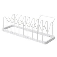 KOCHTOPF- UND DECKELORGANIZER Tower weiß 20/45/17 cm - Weiß, Metall (20/17/45cm) - Yamazaki
