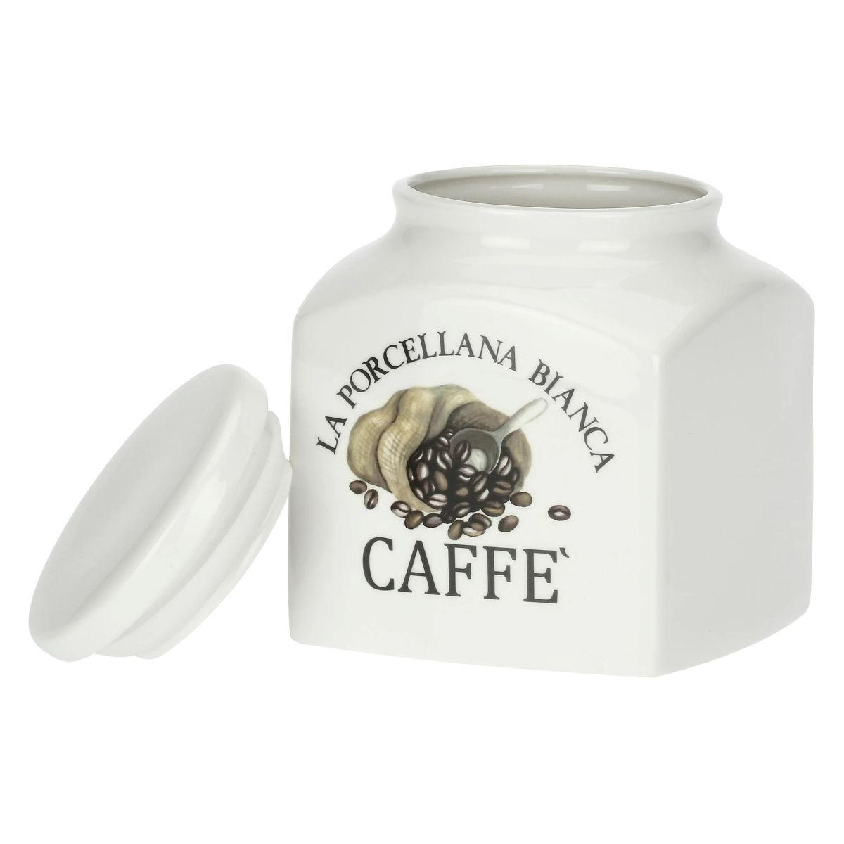 VORRATSDOSE Caffe' 1,1 l - Multicolor, Keramik (13/12.5/14.5cm) - La Porcellana Bianca