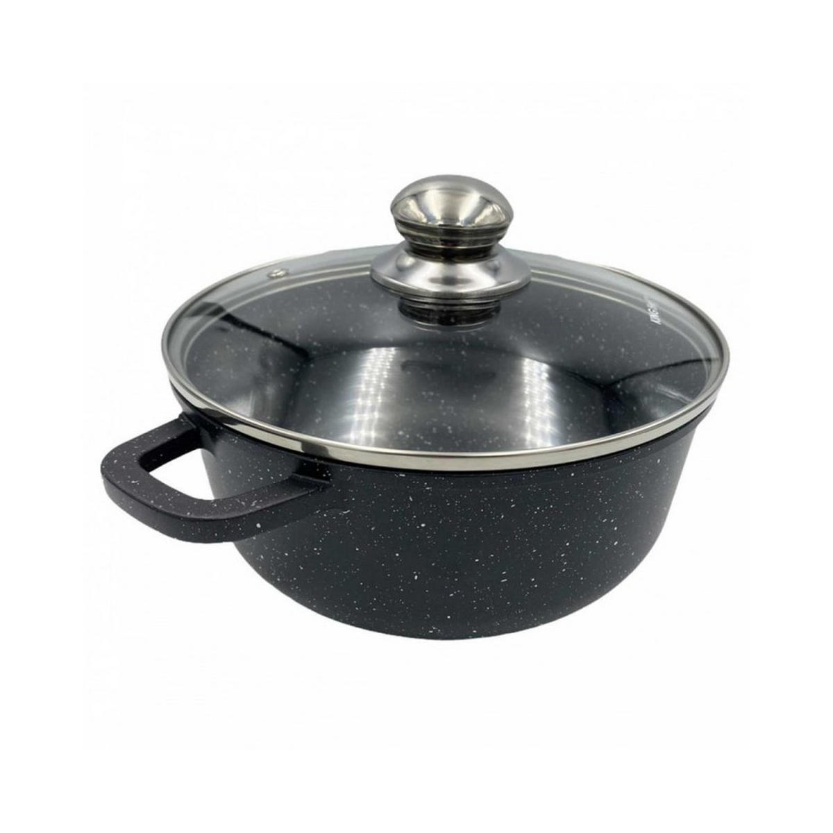 TOPF Schwarz 26/26/12 cm KH1596 - Schwarz, Metall (26cm) - Kinghoff 