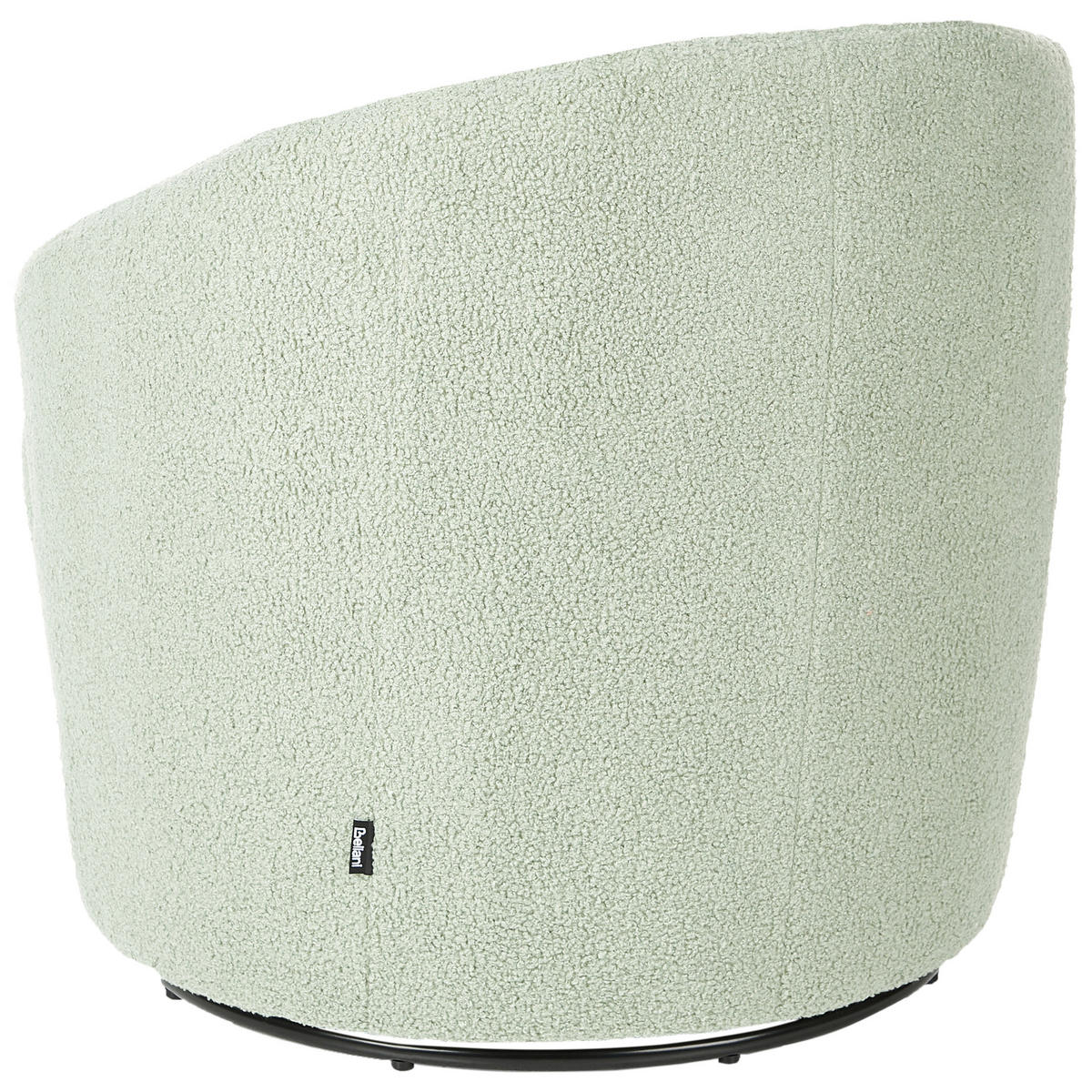 DREHSESSEL Bouclé Hellgrün Davik - Hellgrün, Textil (62/67/63cm) - Beliani