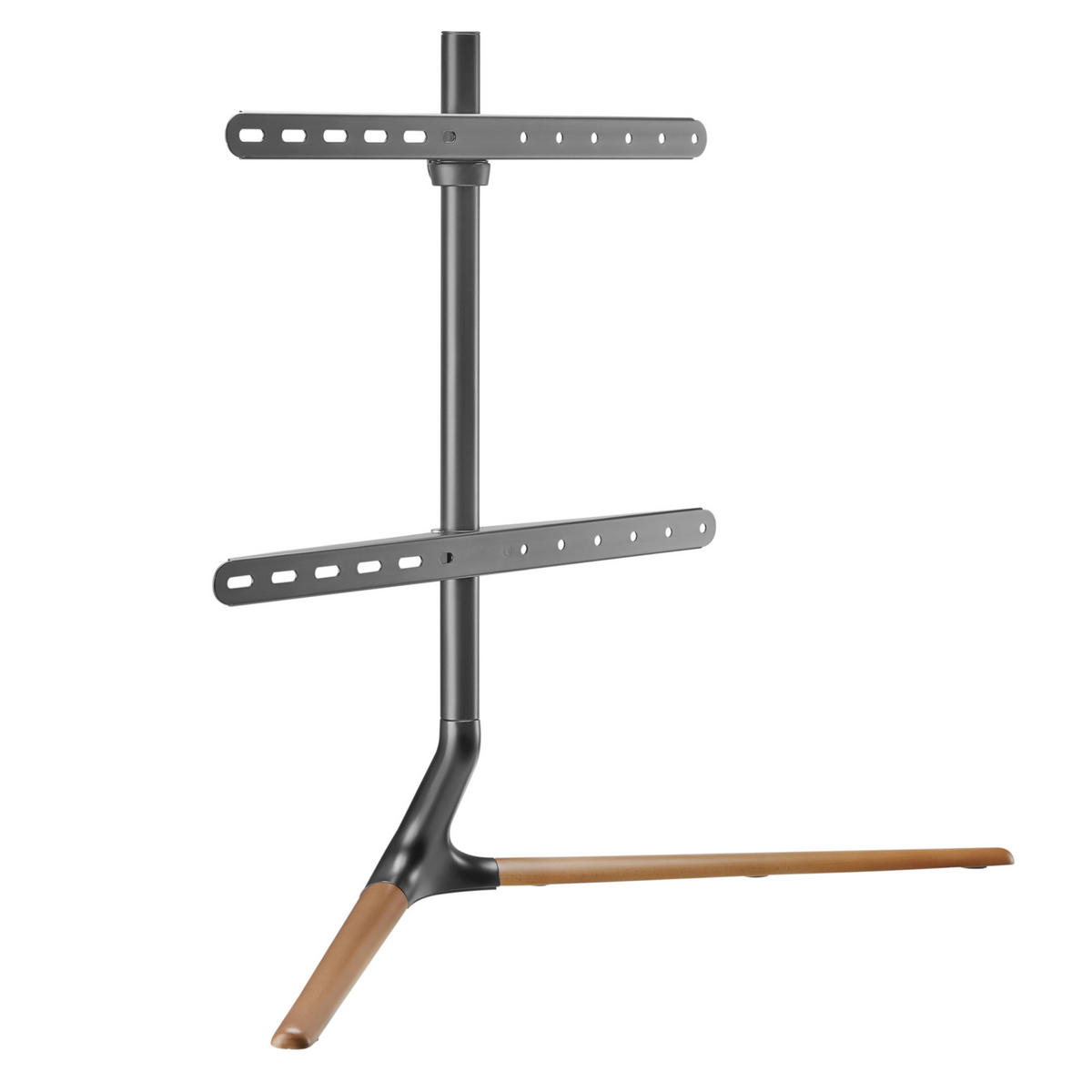 TV-STANDFUSS Ystad - Buchefarben/Schwarz, Holz/Kunststoff (97/76.5/35cm) - pro.tec