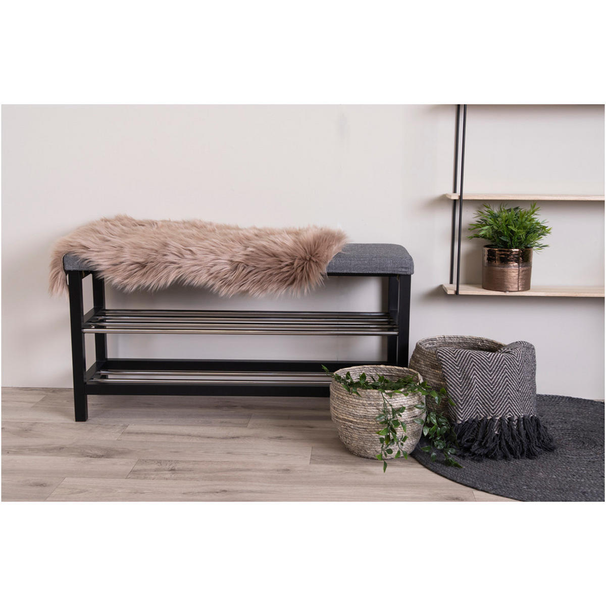 REGAL Grau - Grau, Holzwerkstoff (100/50/34cm) - ebuy24