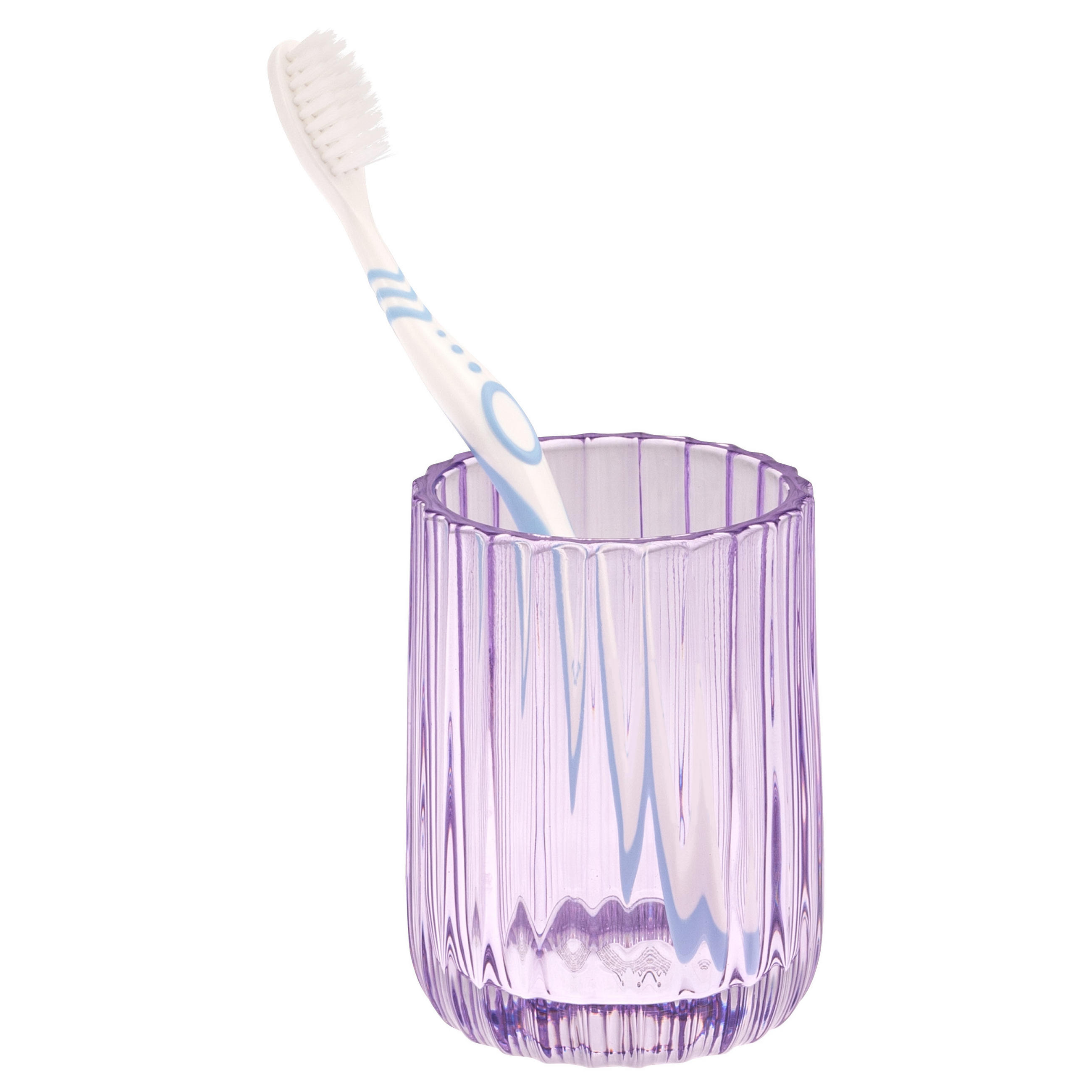 ZAHNPUTZBECHER, Glas, lavendel - Lila, Glas (7.5/10/7.5cm) - bremermann