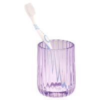 ZAHNPUTZBECHER, Glas, lavendel - Lila, Glas (7.5/10/7.5cm) - bremermann