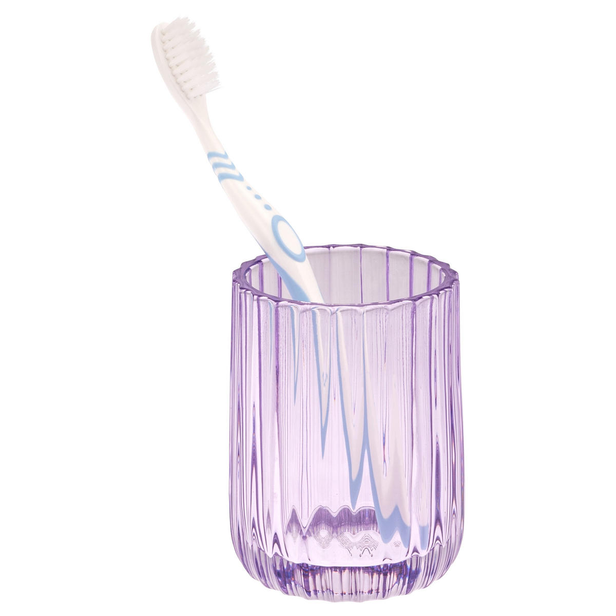 ZAHNPUTZBECHER, Glas, lavendel - Lila, Glas (7.5/10/7.5cm) - bremermann
