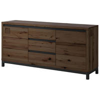 SIDEBOARD Kernbuche 175x45x85 tabacco braun geölt VILLANDERS #209 - Braun, Holz (175/85/45cm) - Massivmoebel24