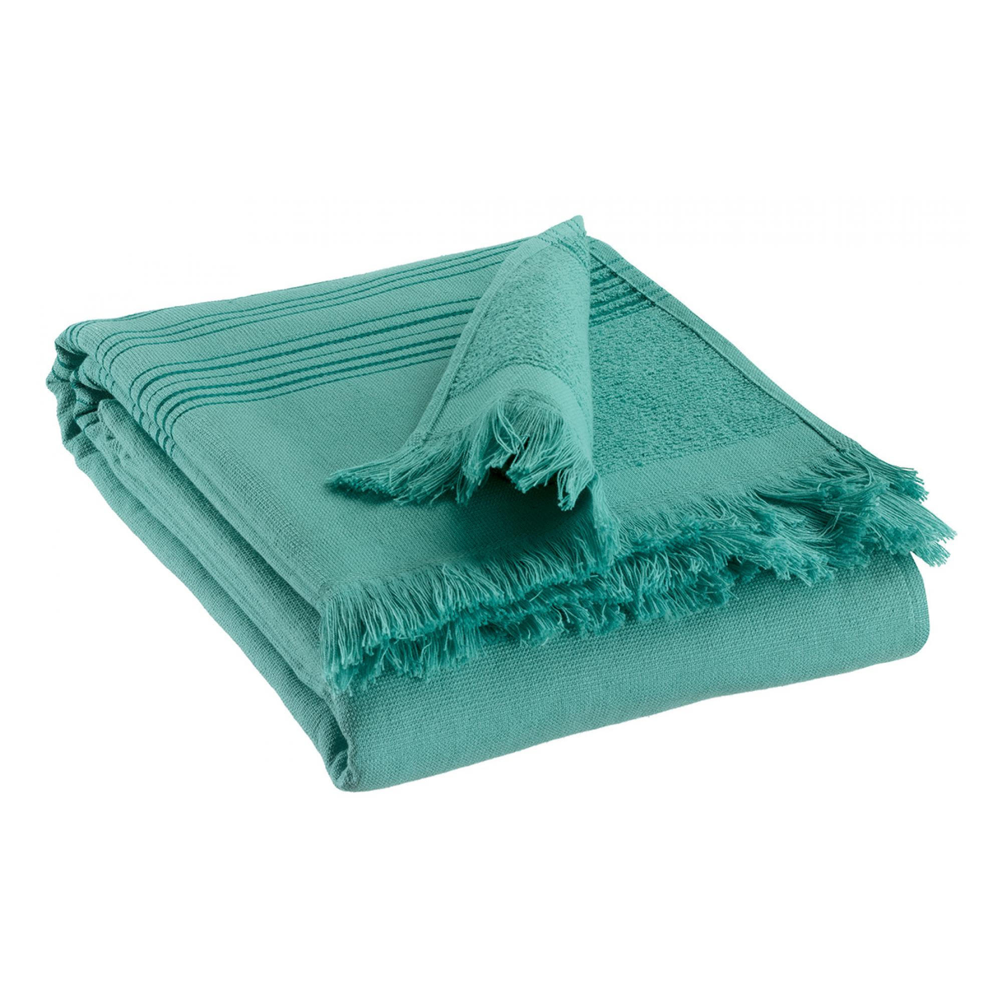 HAMMAM-TUCH Cancun curacao 90 x 180 cm - Türkis, Textil (90/180cm) - Vivaraise