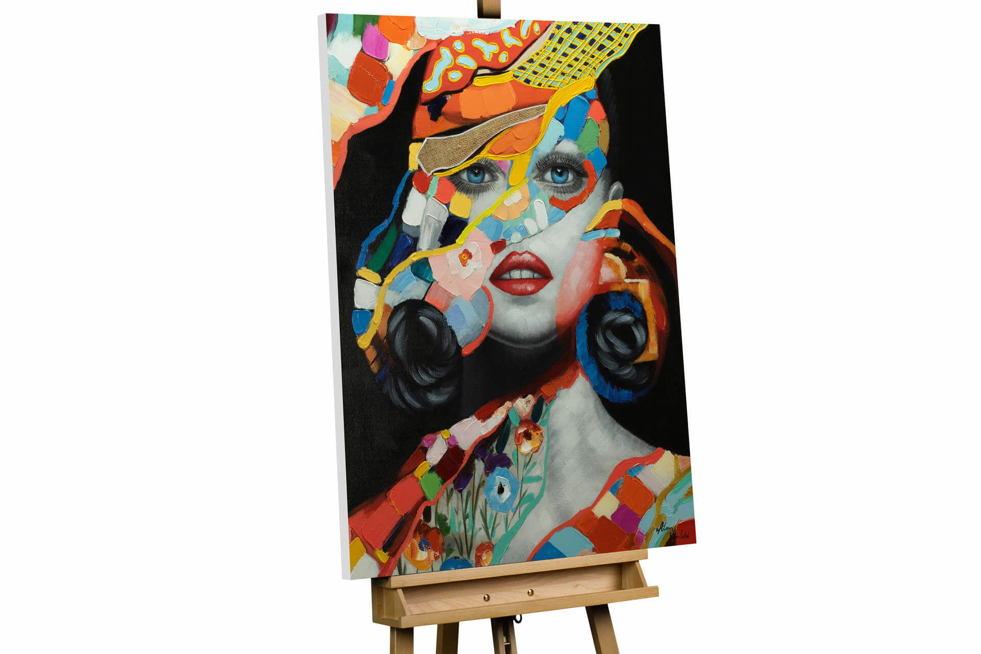 ACRYLBILD HANDGEMALT 75/100 cm - Multicolor, Holz/Textil (75/100cm) - KUNSTLOFT