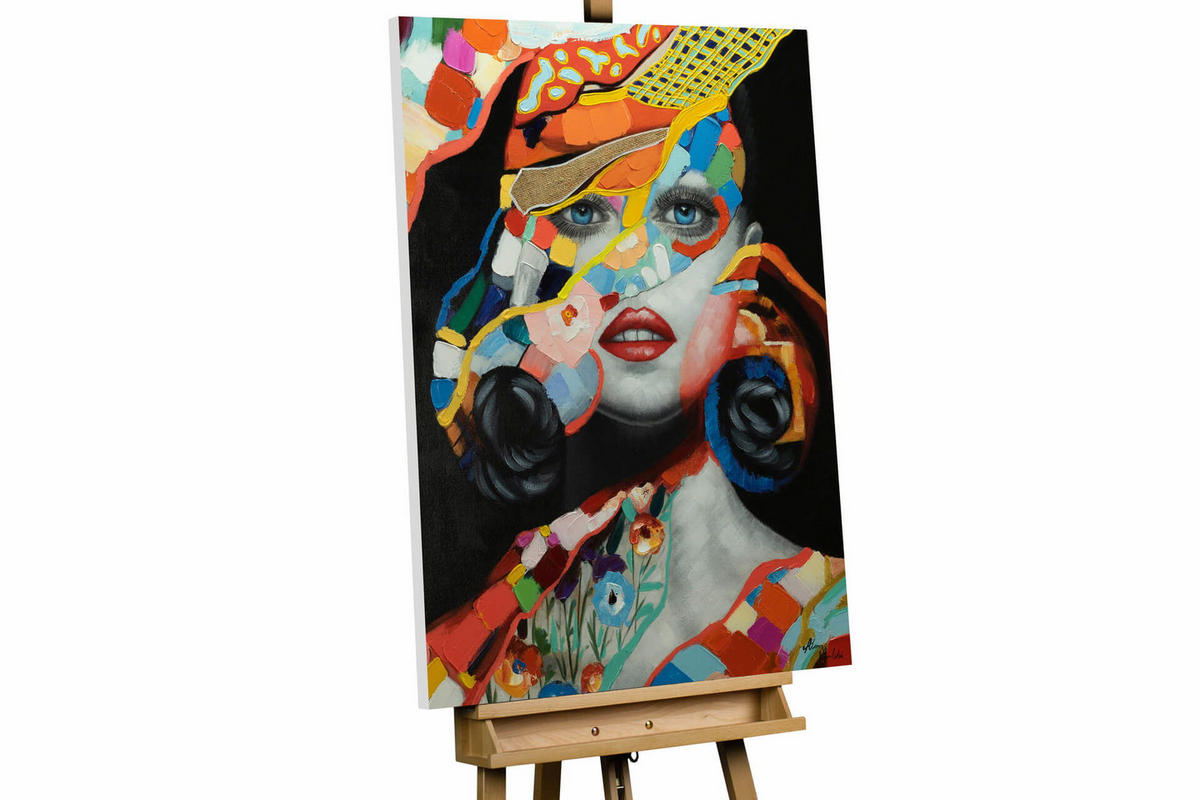 ACRYLBILD HANDGEMALT 75/100 cm - Multicolor, Holz/Textil (75/100cm) - KUNSTLOFT