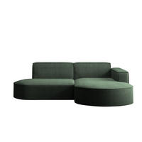 ECKSOFA Modena Studio, Cord Stoff Dunkelgrün Rechts - Dunkelgrün, Holzwerkstoff/Textil (236/165cm) - Kaiser Möbel