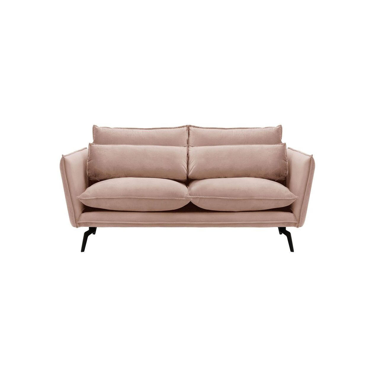 SOFA Layla 2,5-Sitzer-Velluto 14 - Lila, Holz/Textil (197/95/98cm)