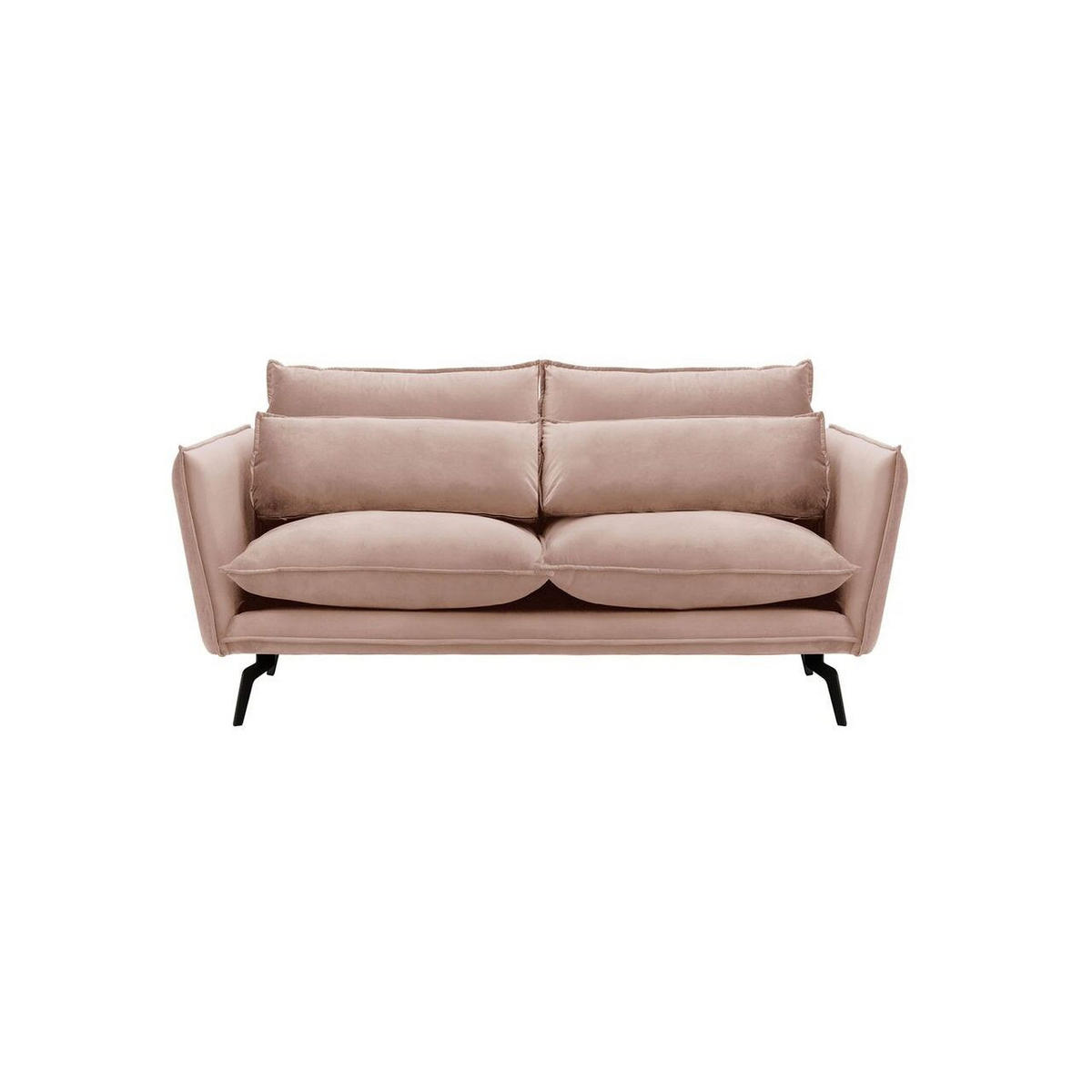 SOFA Layla 2,5-Sitzer-Velluto 14 - Lila, Holz/Textil (197/95/98cm)