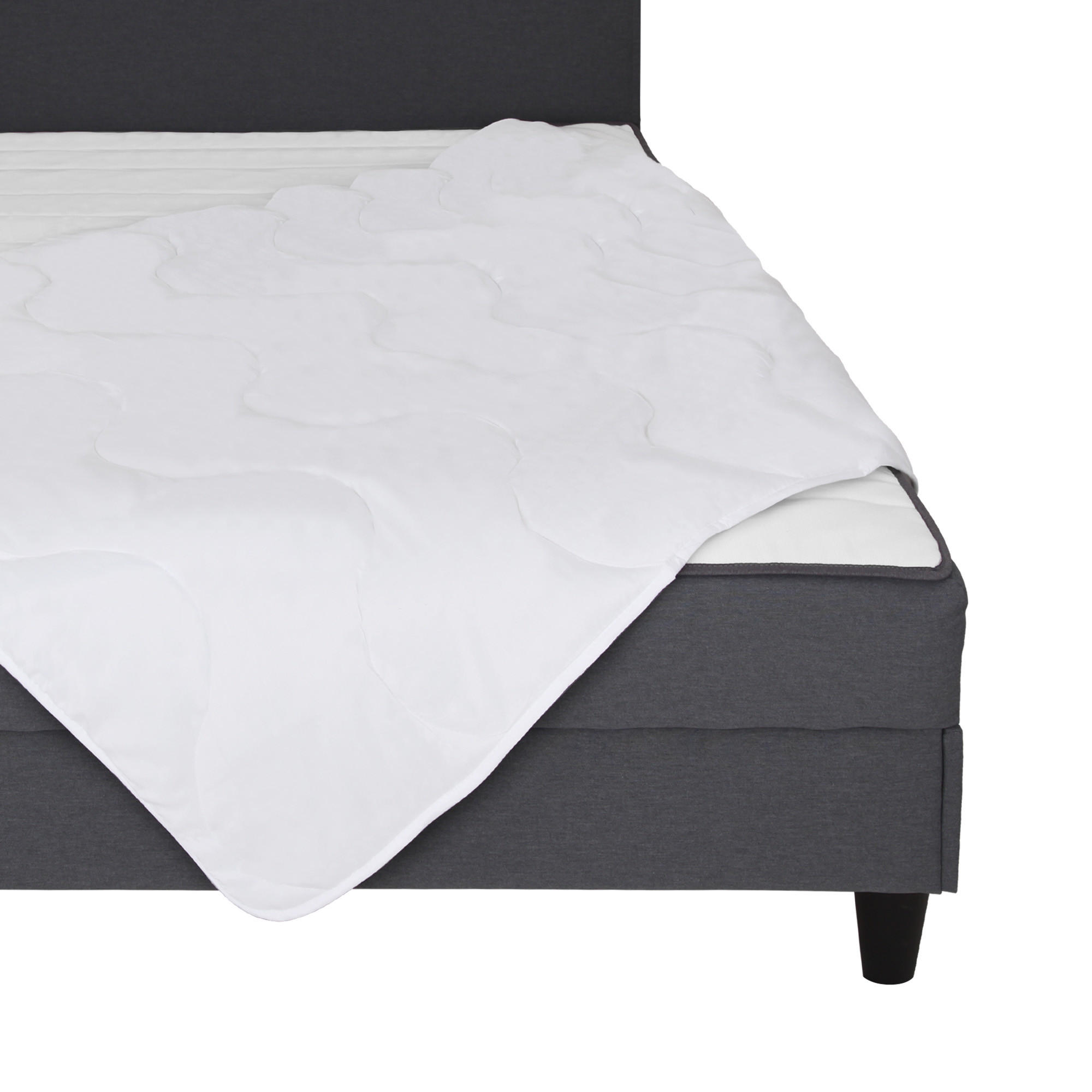 STEPPBETT Ganzjahr ca. 135 x 200 cm - Weiß, Textil (135/200cm) - Bestlivings
