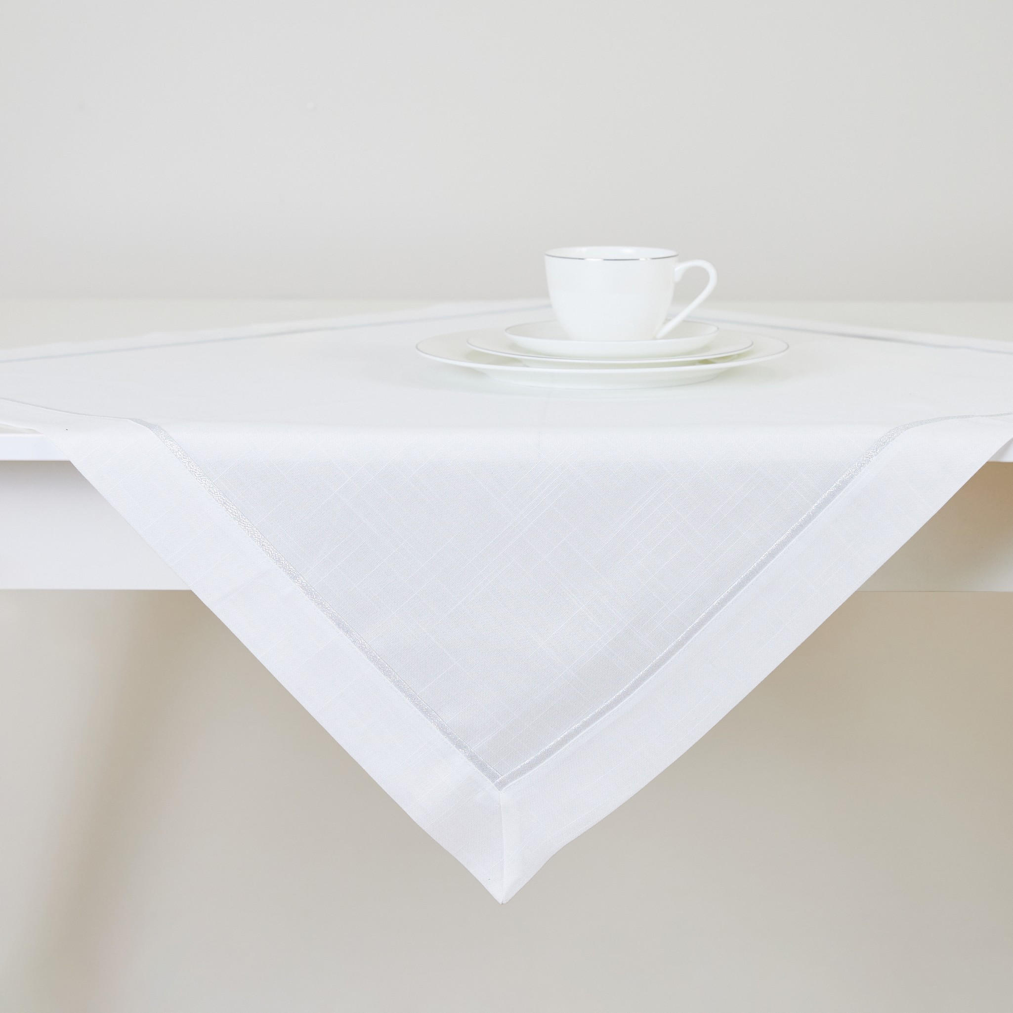 TISCHTUCH Tideno - Silberfarben, Textil (80/80/1cm) - home&you