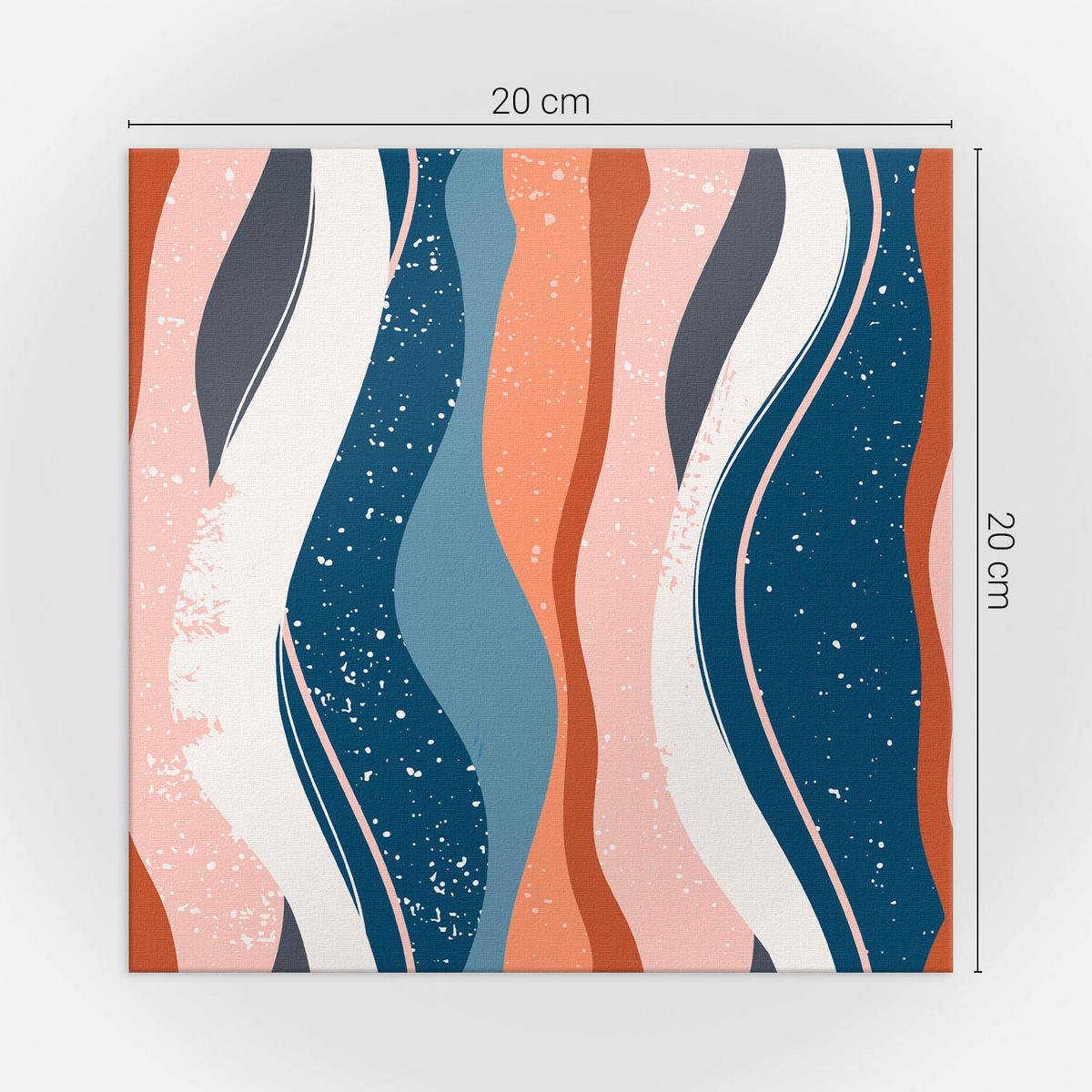 WANDPANEEL 20 Stück 20x20 cm selbstklebend Ondura - Multicolor, Kunststoff (20/1.6/20cm) - Wallfluent