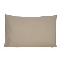 KISSENHÜLLE BasicSoft plaza-taupe 100% Baumwoll-Jersey 40/60 cm - Taupe, Textil (40/60cm) - beties Heimtextil