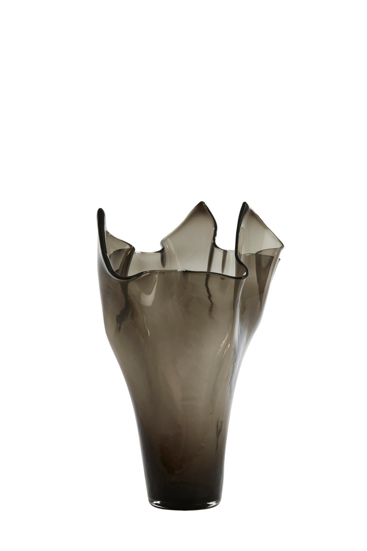 VASE Aiora Grau Ø31/46 cm - Grau, Glas (31/46cm) - Light & Living