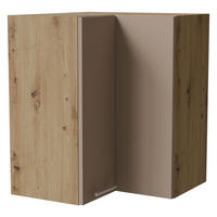ECKHÄNGESCHRANK Brerra W12/60 Eiche Artisan / RAL 1019 graubeige Matt 60 / 60 / 72cm - Graubraun/Eiche Artisan, Holz/Holzwerkstoff (60/72/60cm) - Feldmann-Wohnen