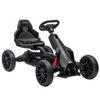 KINDER GO KART TRETAUTO, Schwarz, Kunststoff, Metall - Schwarz, Kunststoff (100/58/58.5cm) - HOMCOM