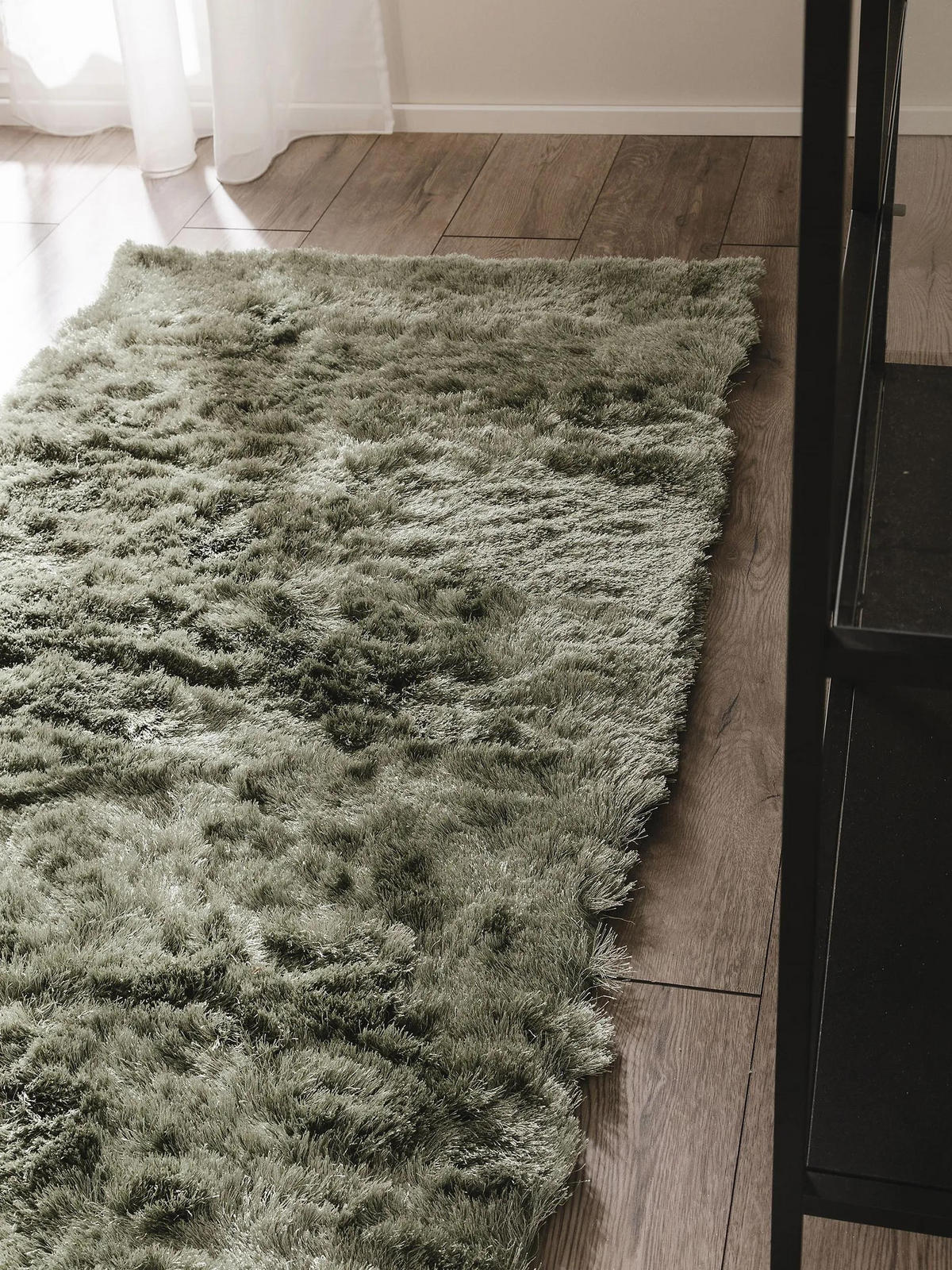 HOCHFLORTEPPICH Whisper Grün 80x300 cm - Grün, Textil (80/300cm) - benuta Nest