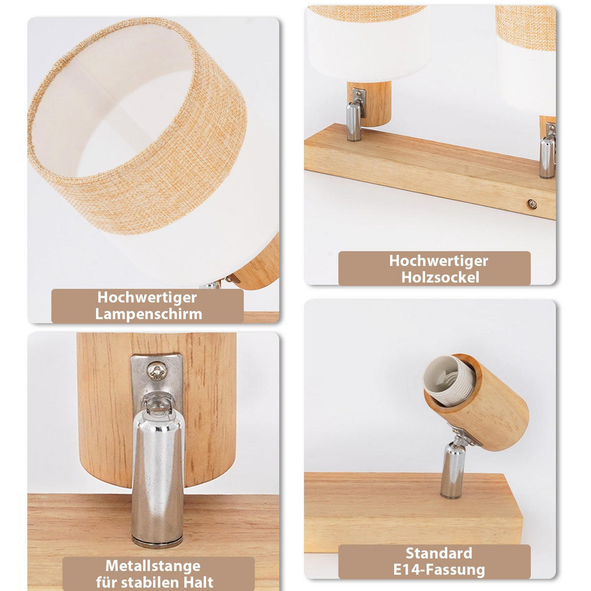 DECKENLEUCHTE FOSTER II 16/48/13 cm - Braun, Textil (48/16/13cm) - Nettlife