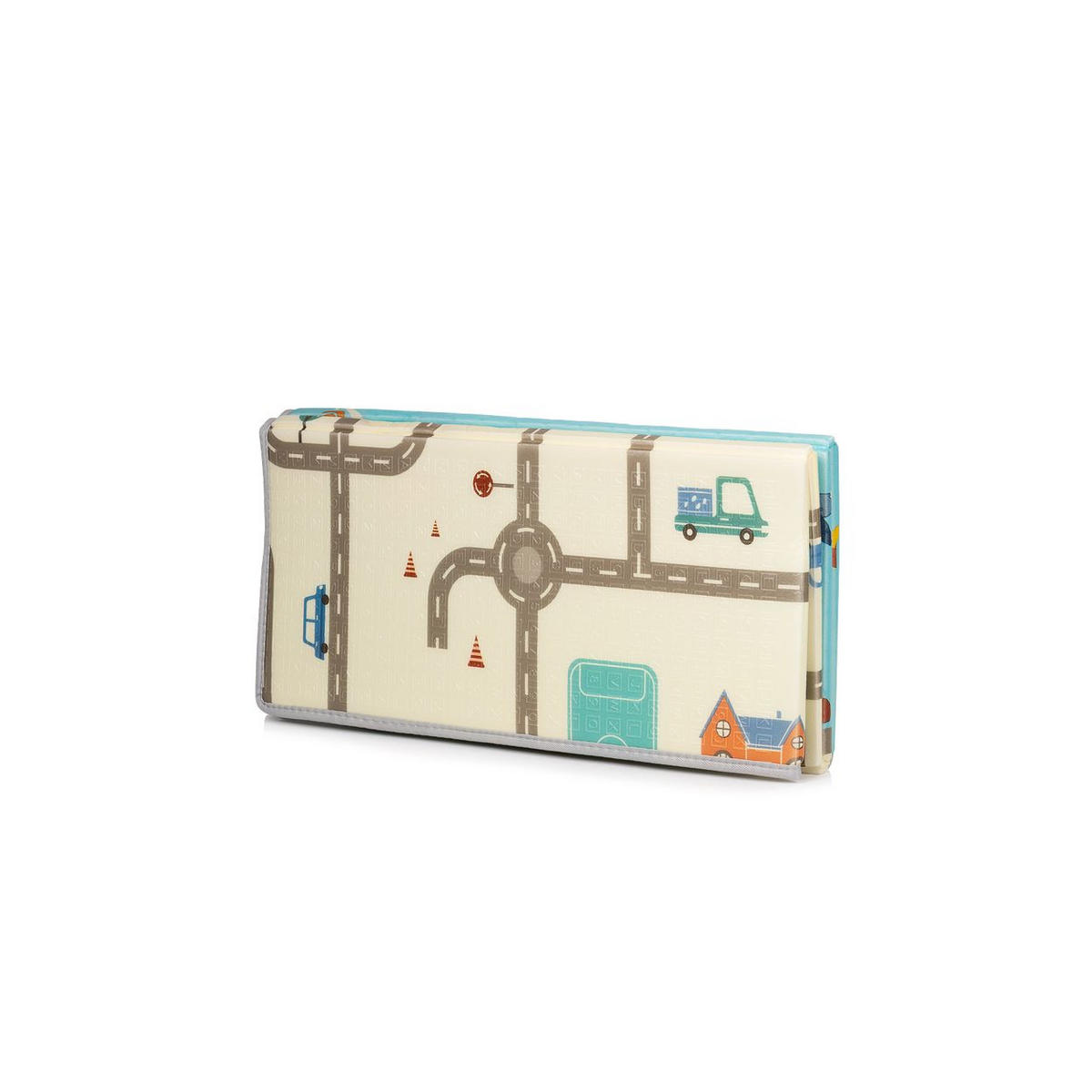 SPIELMATTE DKZ1820 grau 174 x 194 cm, faltbar, abwaschbar, strapazierfähig, ab 12 Monaten - Grau, Kunststoff (174/1/194cm) - Chipolino
