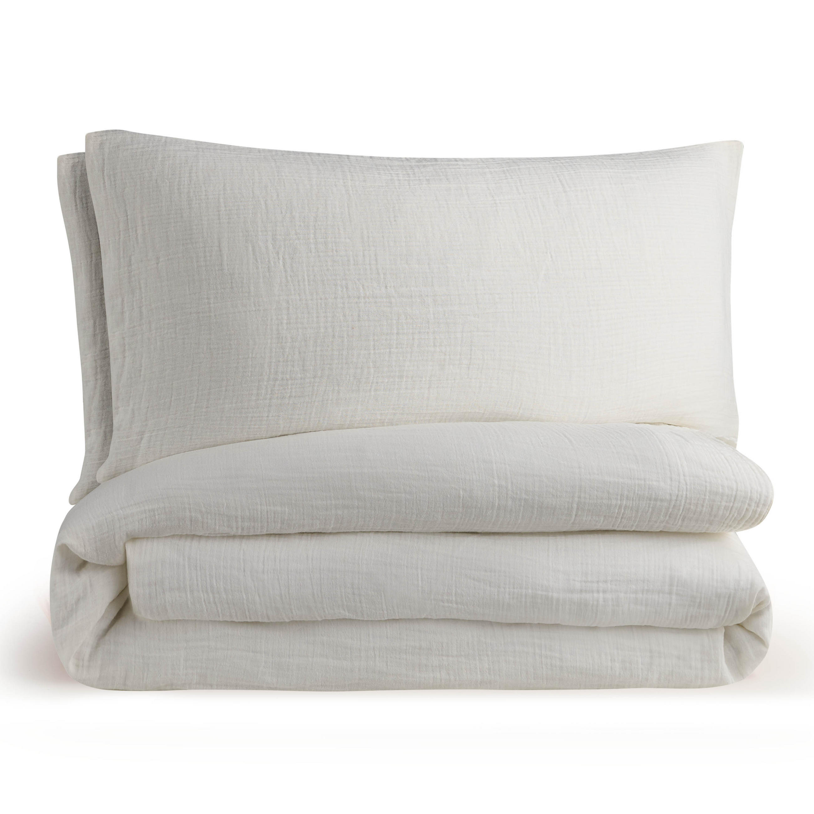 BETTWÄSCHE Musselin, 100% Baumwolle, 2x 135/200 cm & 2x 40/60 cm, Beige - Beige, Textil (135/200cm) - Blumtal