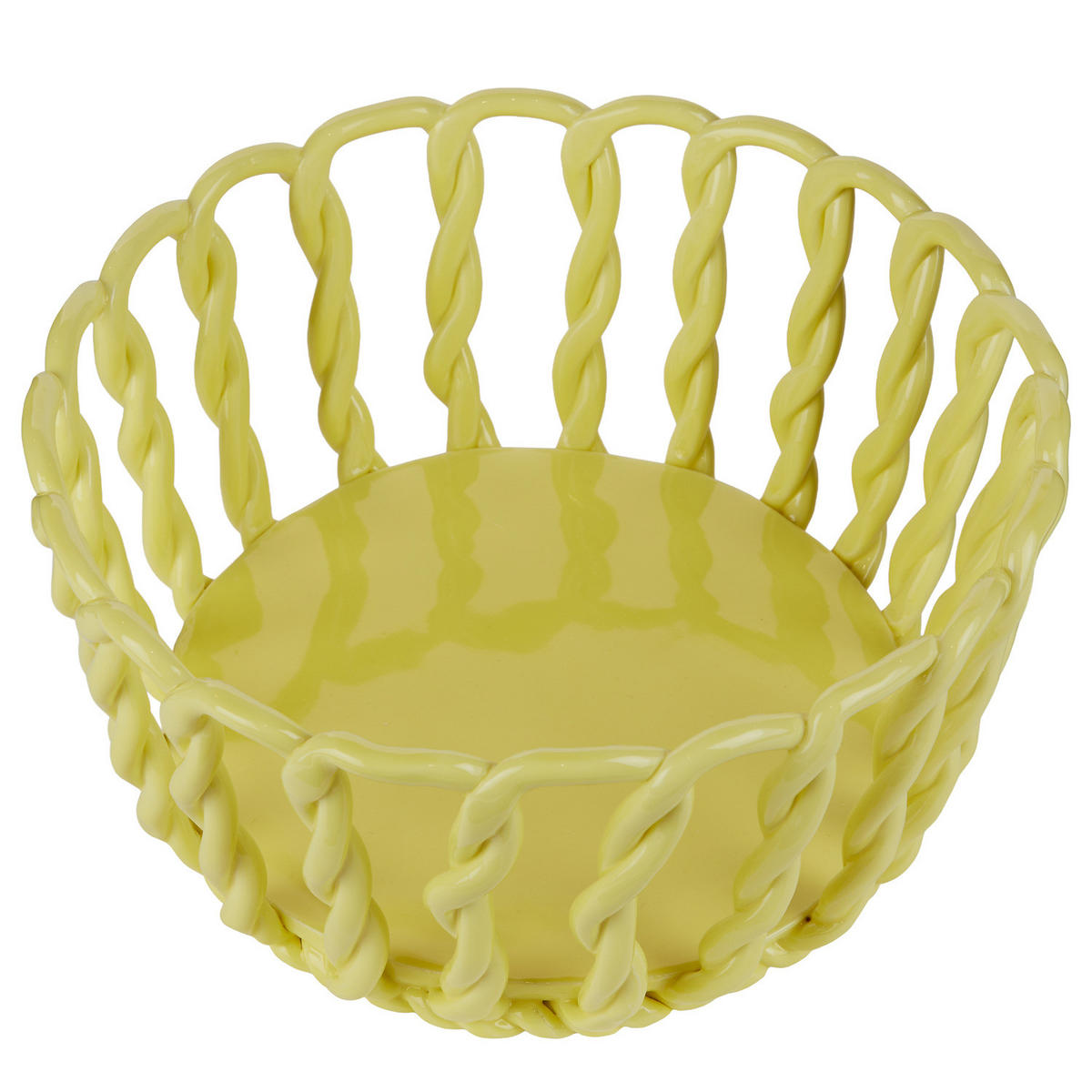 AUFBEWAHRUNGSKORB Craft - Gelb, Keramik (25/25/12cm) - Butlers