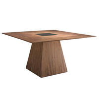 ESSTISCH Esstisch quadratisch Walnuss 150/150/79 cm - Walnussfarben/Schwarz, Holz (150/150/79cm) - ANGEL CERDA