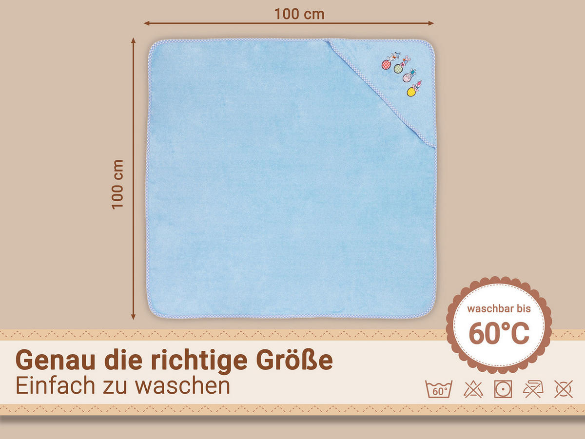 HANDTÜCHER, 100x100 cm, 100% Baumwolle, Blau - Hellblau, Textil (100/100cm) - Zollner