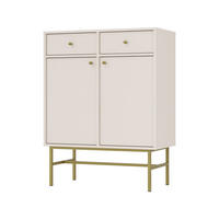 SIDEBOARD TORINO 84/108/41cm mit 2 Schubladen 2 Türen Beige - Beige, Holzwerkstoff (84/108/41cm) - MASSENO