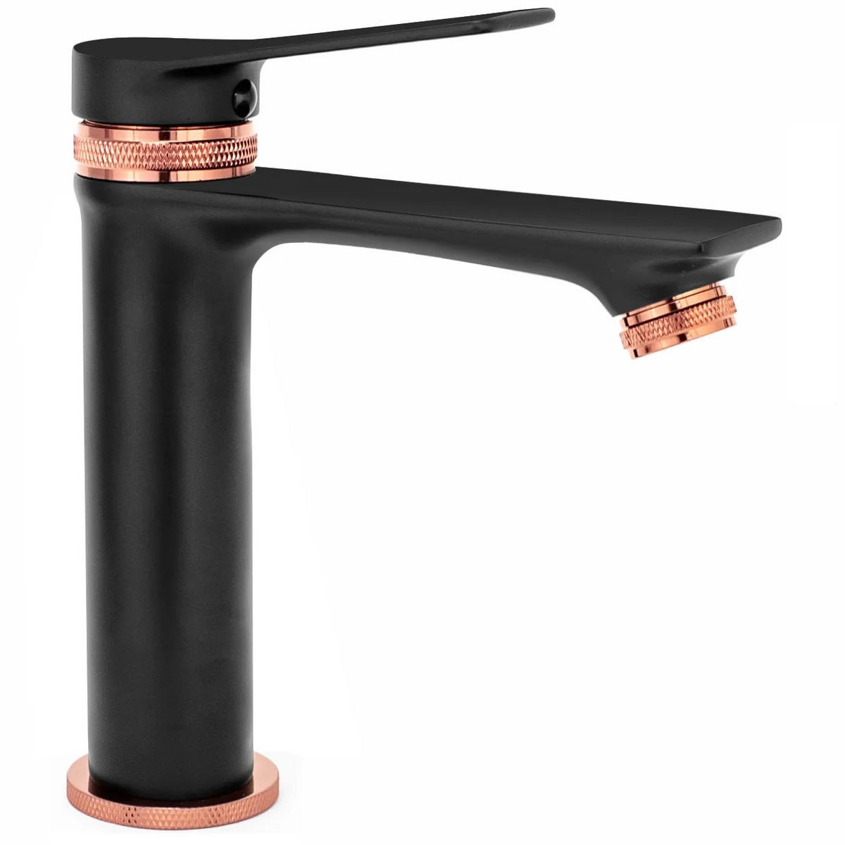 WASCHBECKENARMATUR Rea Viral Black Rose Gold Low - Schwarz, Metall (5/18/16.5cm) - REA