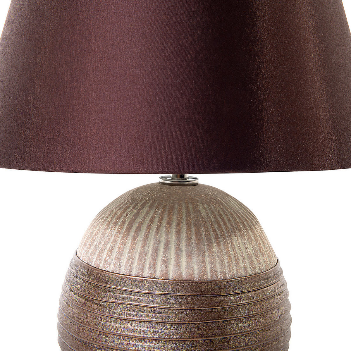 TISCHLAMPE Sado 28/28/37 cm - Braun, Keramik (28/28/37cm) - Beliani