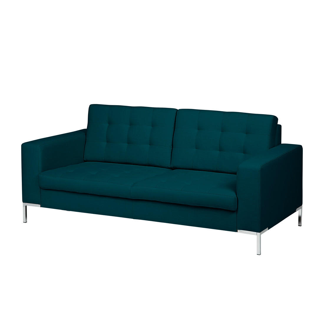 2-SITZER SOFA - Webstoff - Petrol, Textil (179/80/88cm) - home24