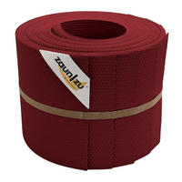 SICHTSCHUTZSTREIFEN Delux-P Einzelstreifen Wabenstruktur Bordeauxrot 10x 2,55m - Bordeaux, Kunststoff (255/19cm) - ZAUN|ZU
