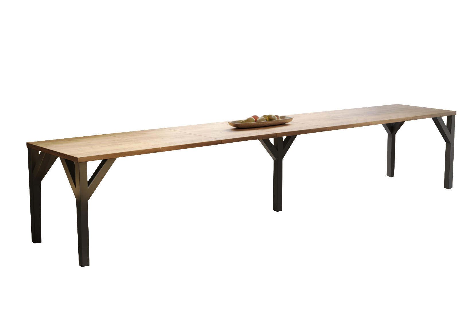 ESSTISCH Dunaj ausziehbar bis 350 cm - Eiche Bianco, Holzwerkstoff (130/90/75cm) - Endo-Moebel