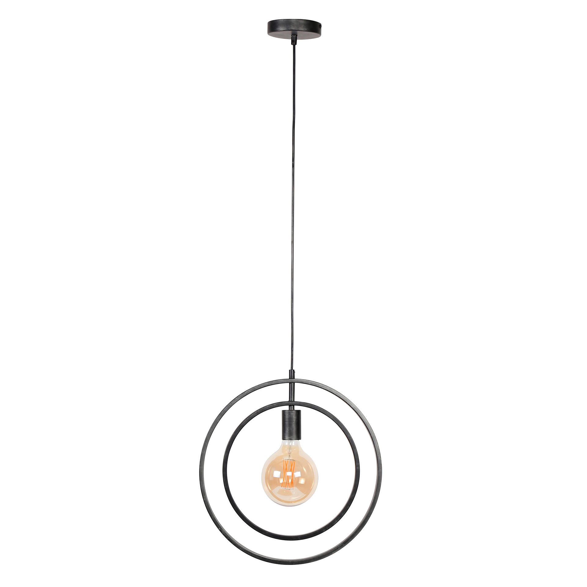 HÄNGELEUCHTE Turn Around Grau 40/30/ 150 cm - Grau, Metall (40/30/150cm) - Hoyz Collection