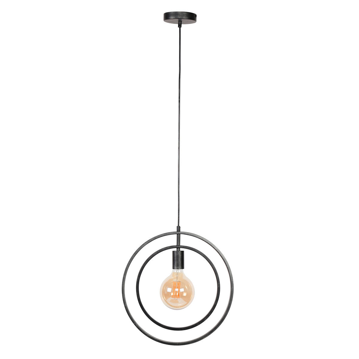 HÄNGELEUCHTE Turn Around Grau 40/30/ 150 cm - Grau, Metall (40/30/150cm) - Hoyz Collection