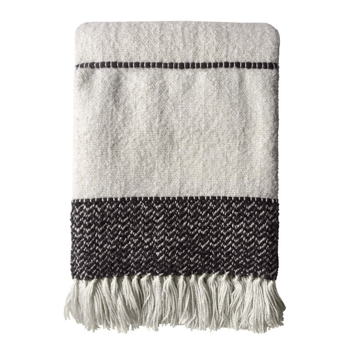DECKE Berber Weiß - Weiß, Textil (125/150cm) - Malagoon