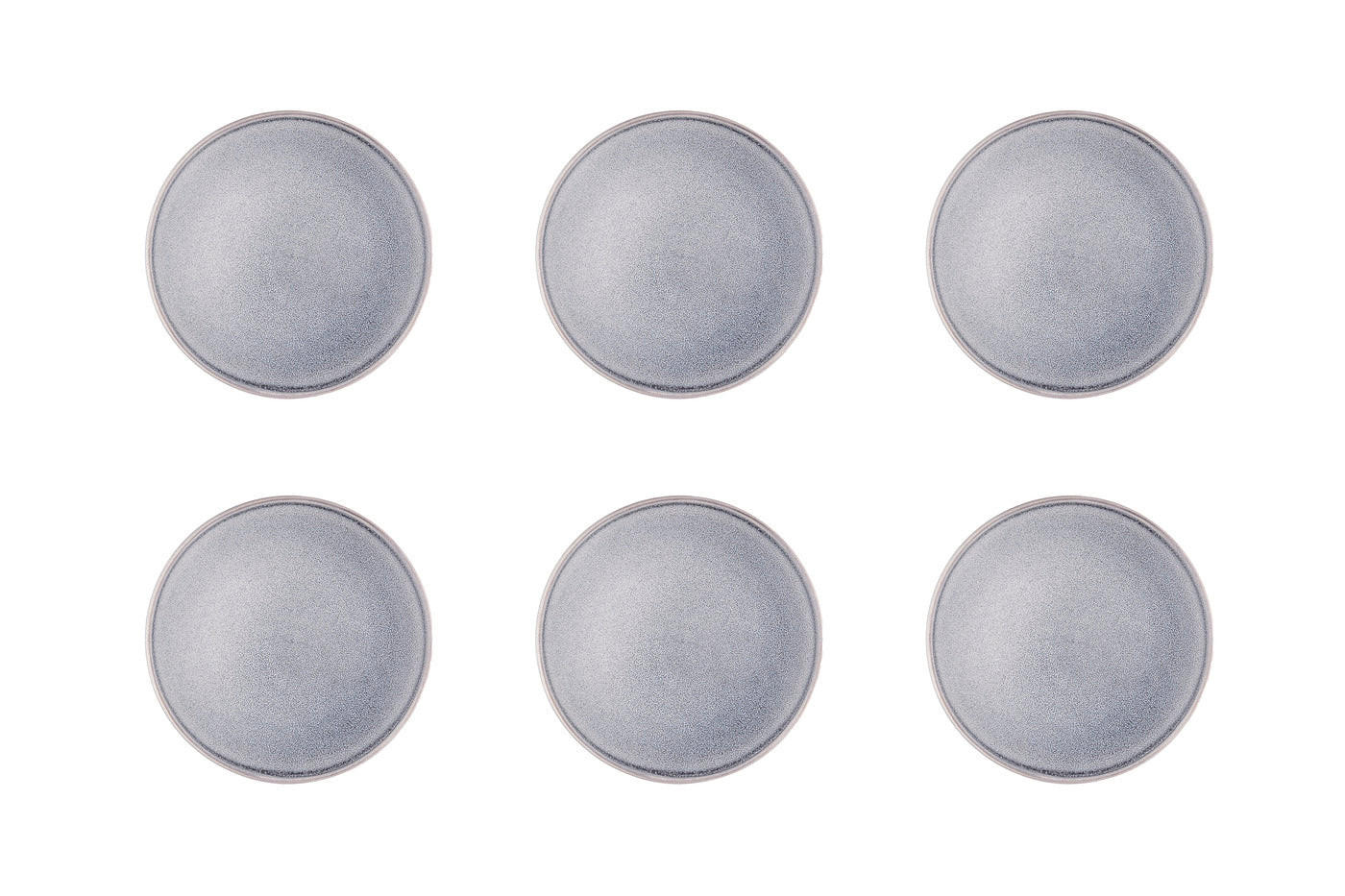 TELLER Stone Ø19cm - 6er-Set - Mondgrau - Grau, Keramik (19cm) - Björn